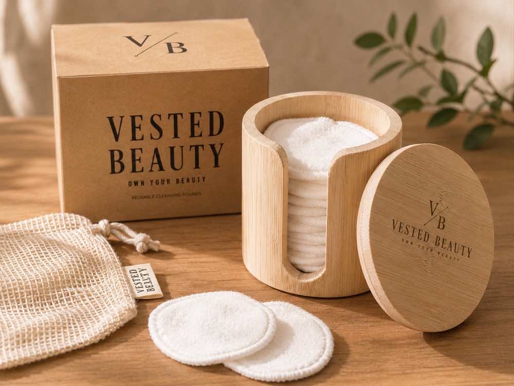 Vested Beauty reusable cleansing rounds